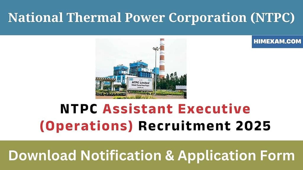 NTPC 2025 Assistant Executive